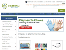 Tablet Screenshot of esafetysupplies.com